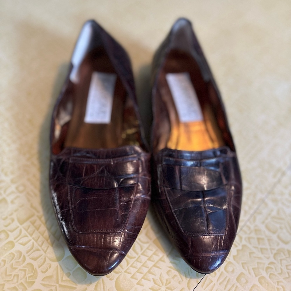 Vintage Elegant Brown Loafers for Women
